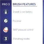 مسواک برقی Oral-B Pro 3 3900N Black/Black | پک دو نفره با فناوری 3D Cleanin - تصویر 6