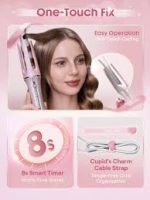 خریدفرکننده مو اتوماتیک شیگلم  SHEGLAM Cupid’s Charm One-Touch Instant Curler 25mm - تصویر 6